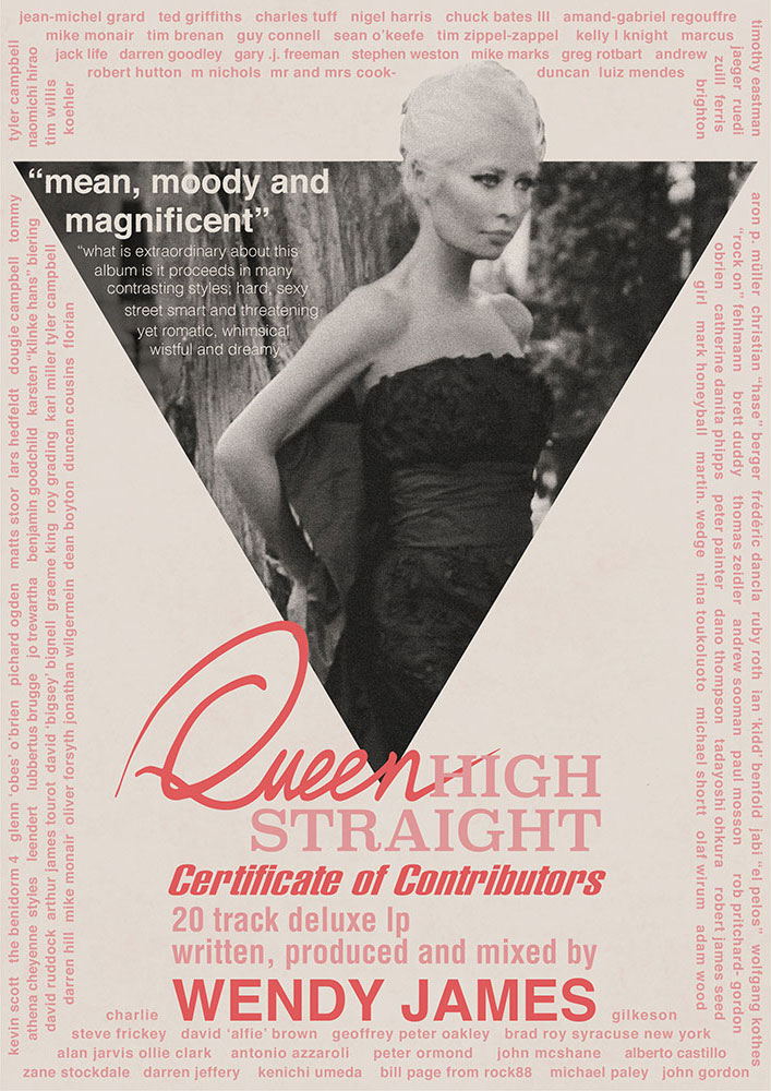 Queen High Straight the New Album from Wendy James