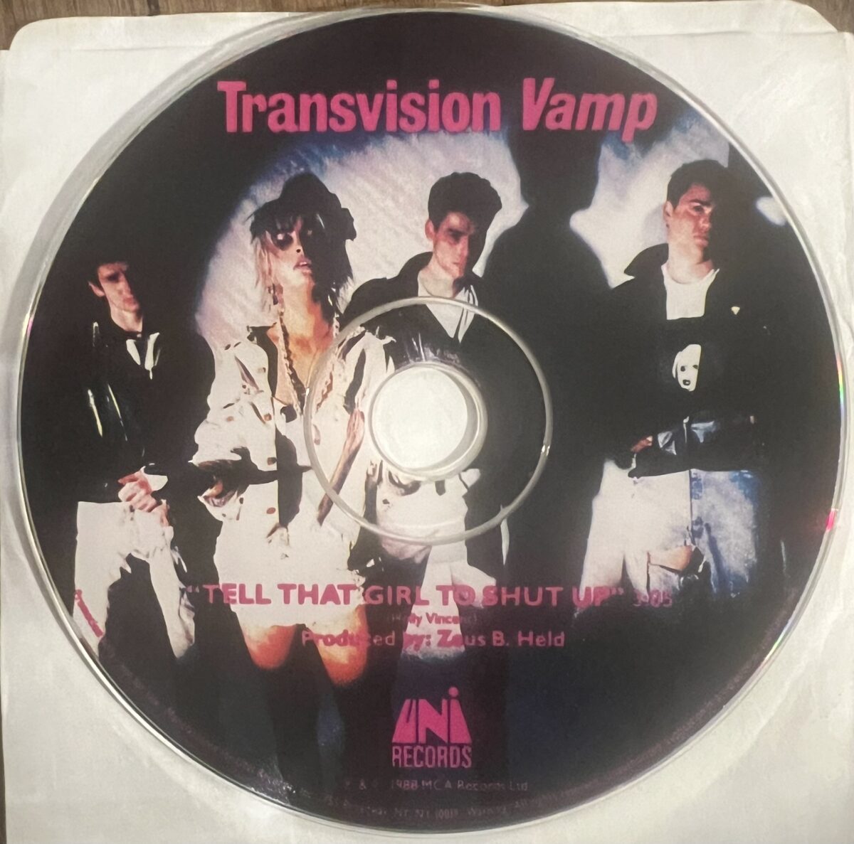 TRANSVISION VAMP ‘TELL THAT GIRL TO SHUT UP’ PROMO ONLY CD SINGLE *SIGNED & PERSONALIZED