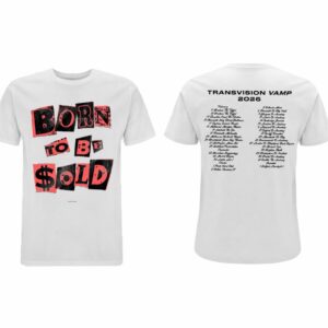 THE WENDY JAMES / TRANSVISION VAMP ‘BORN TO BE SOLD’ 2026 WORLD TOUR T-SHIRT